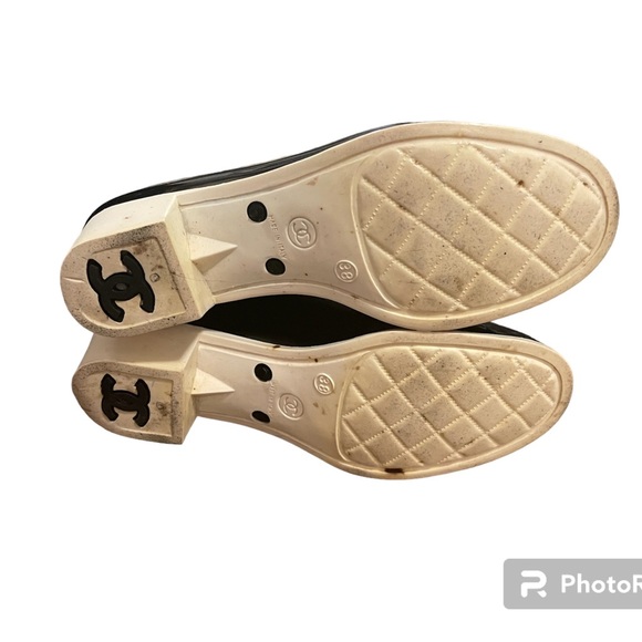 Rubber Camellia Rain Boots 38 Black - Picture 4 of 4